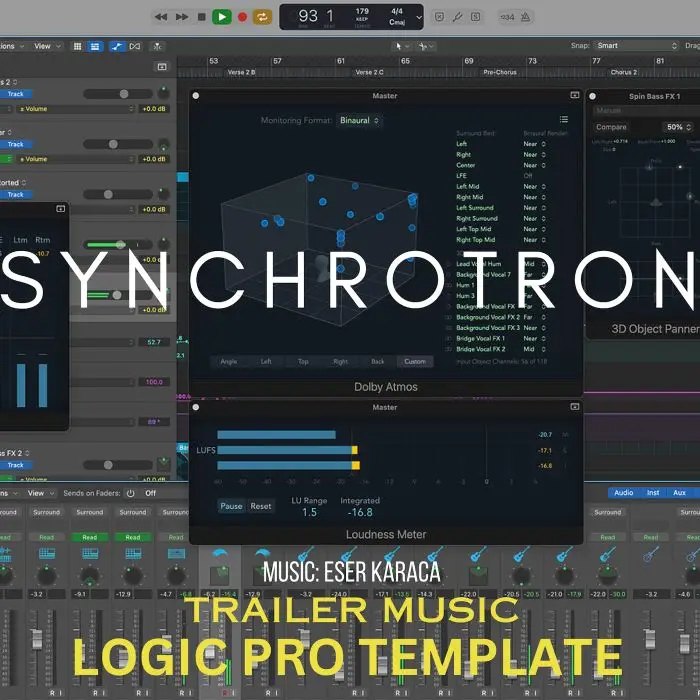 Synchrotron Logic Pro TemplateLogic Pro Templates