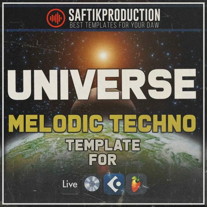 Universe - Melodic Techno TemplateAbleton Templates, Logic Pro Templates, FL Studio Templates, Cubase Templates