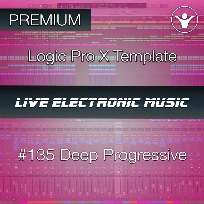 Premium Deep Prog Logic Pro X Template | Live Electronic Music #135Logic Pro Templates (Stock Plugins), Logic Pro Templates