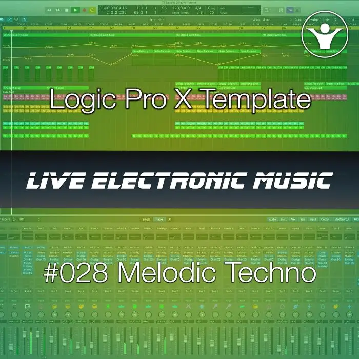 Melodic Techno Logic Pro X Template + Free Tutorial | Live Electronic Music 028Logic Pro Templates (Stock Plugins), Logic Pro Templates