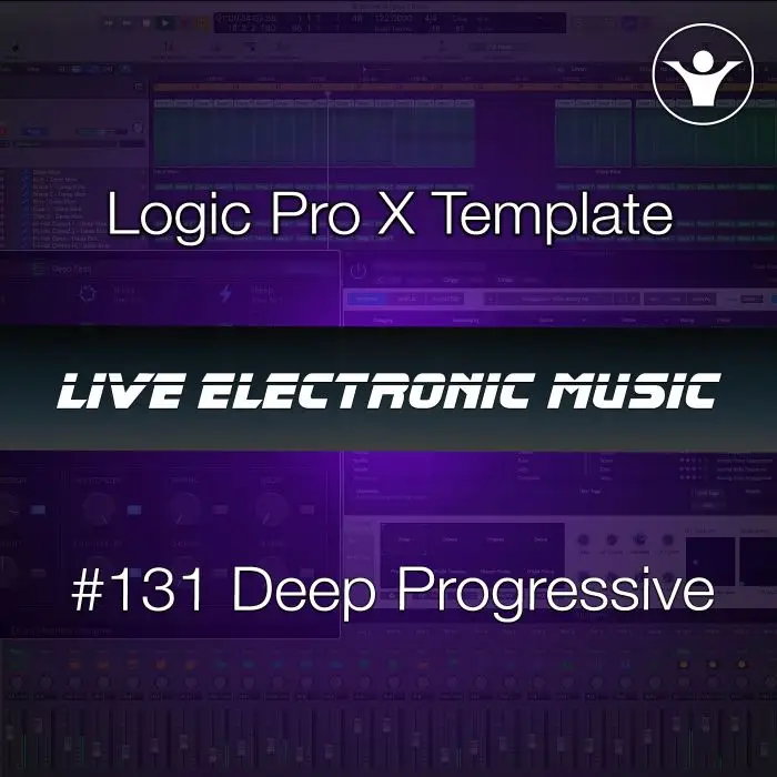 Deep Progressive Logic Pro X Template | Live Electronic Music 131Logic Pro Templates (Stock Plugins), Logic Pro Templates