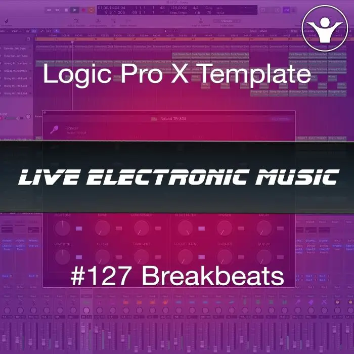 Breakbeats Logic pro X Template | Live Electronic Music #127 Logic Pro Templates (Stock Plugins), Logic Pro Templates