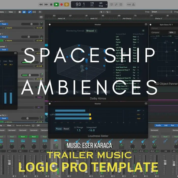 Spaceship Ambiences Logic Pro templateLogic Pro Templates
