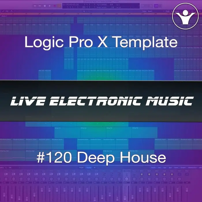 Deep House Logic Pro X Template | Live Electronic Music 120 Logic Pro Templates (Stock Plugins), Logic Pro Templates