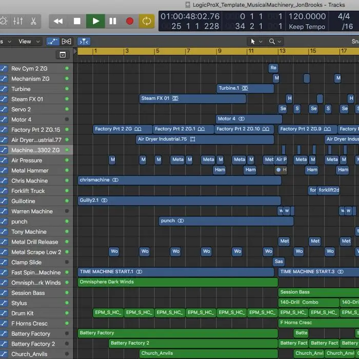 Musical Machinery | Logic Pro X Template Download | Dramatic Sci-FiLogic Pro Templates