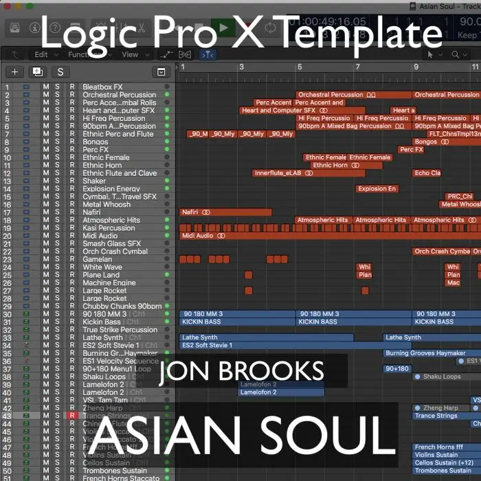 Asian Soul - Logic Pro Template (Dramatic Asian and Western Orchestra)Logic Pro Templates
