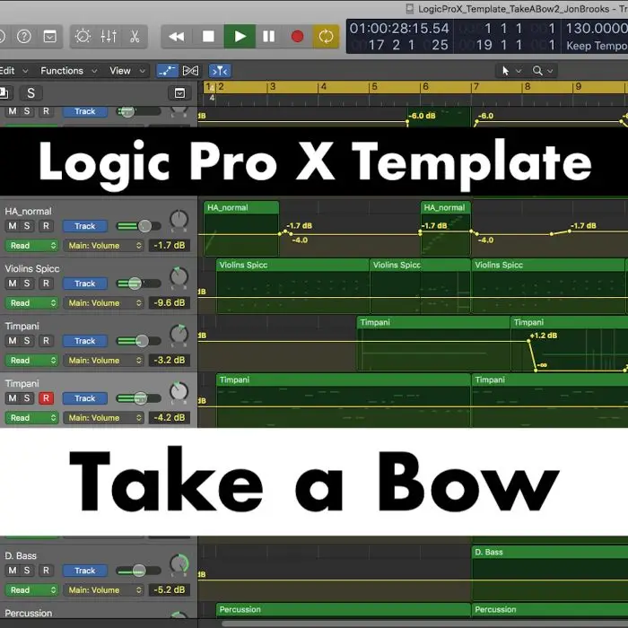 Take a Bow - Logic Pro X Template (Fun and Lively Instrumental Music)Logic Pro Templates