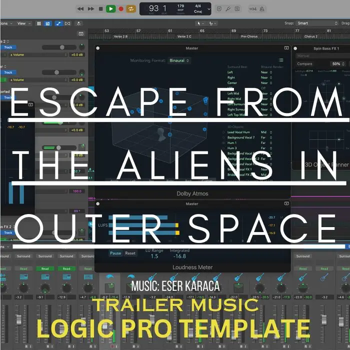 Escape from the Aliens in Outer Space Logic Pro TemplateLogic Pro Templates