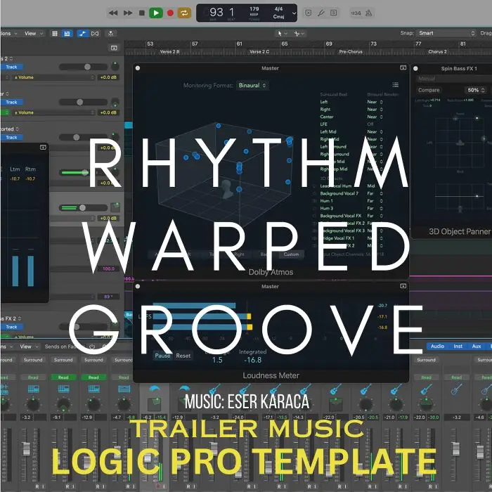 RHYTHM Warped Groove Logic Pro TemplateLogic Pro Templates