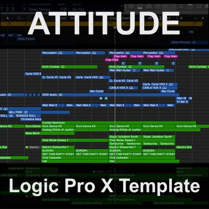 Attitude | Logic Pro X Template | Download (Electro-Funk Pop Dance)Logic Pro Templates