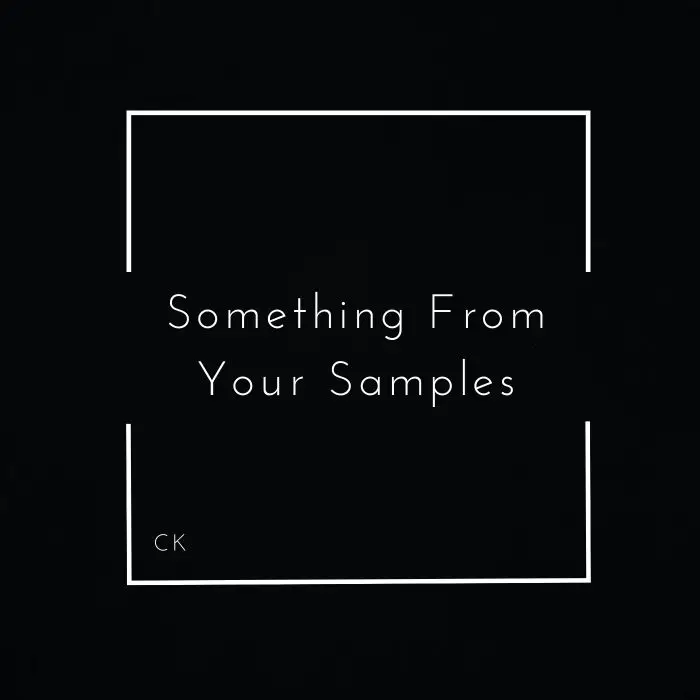 Something From Your Samples - Logic Pro X TemplateLogic Pro Templates