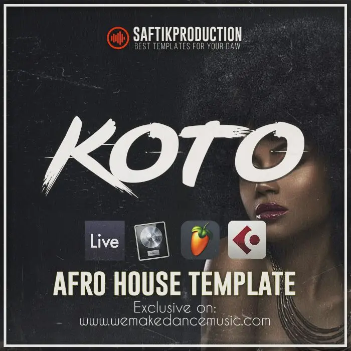 Koto - Afro House Template for Ableton Live, Logic ProX, FL StudioAbleton Templates, Logic Pro Templates, FL Studio Templates, Cubase Templates