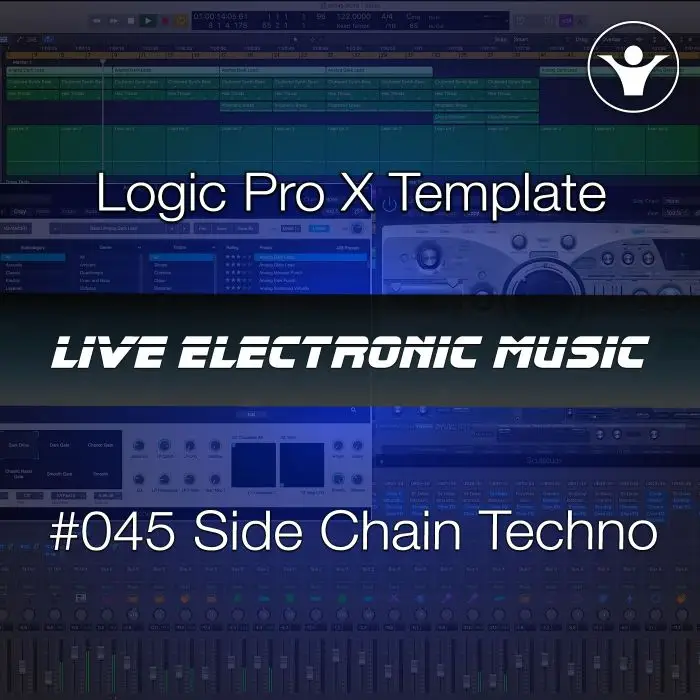 Sidechain Techo Logic Pro X Template + Free Tutorial | Live Electronic Music 045Logic Pro Templates (Stock Plugins), Logic Pro Templates