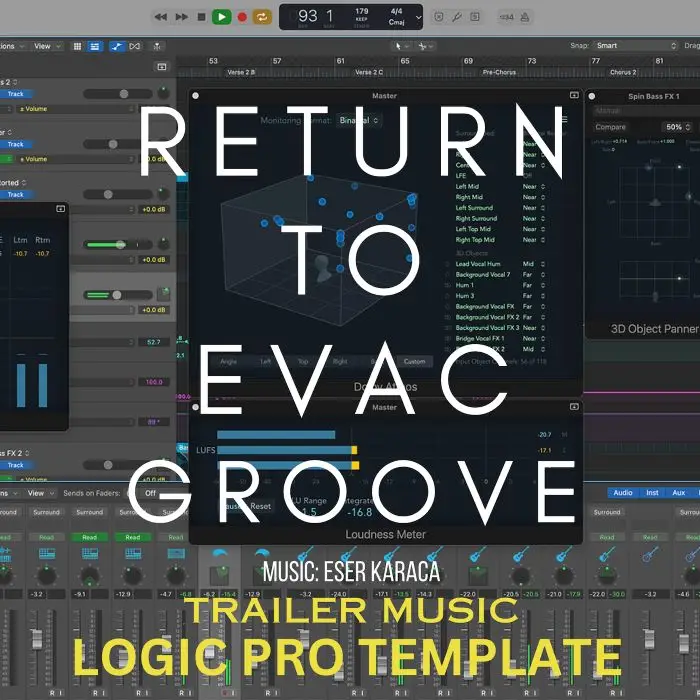Return To EVAC Groove Logic Pro TemplateLogic Pro Templates