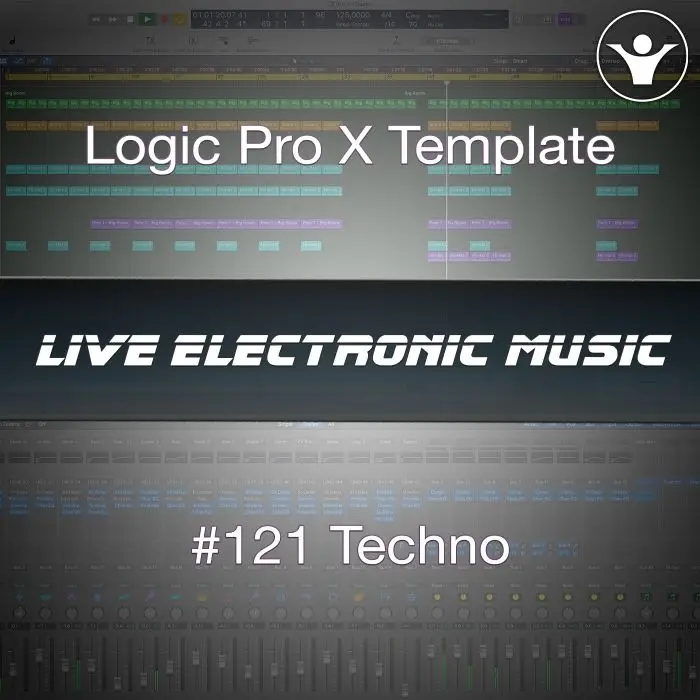 Techno Logic Pro X Template | Live Electronic Music 121Logic Pro Templates (Stock Plugins), Logic Pro Templates