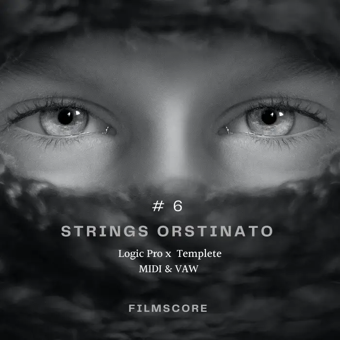 String Ostinato #6 ( Logic Pro X Template, MIDI & WAV STEMS )Logic Pro Templates