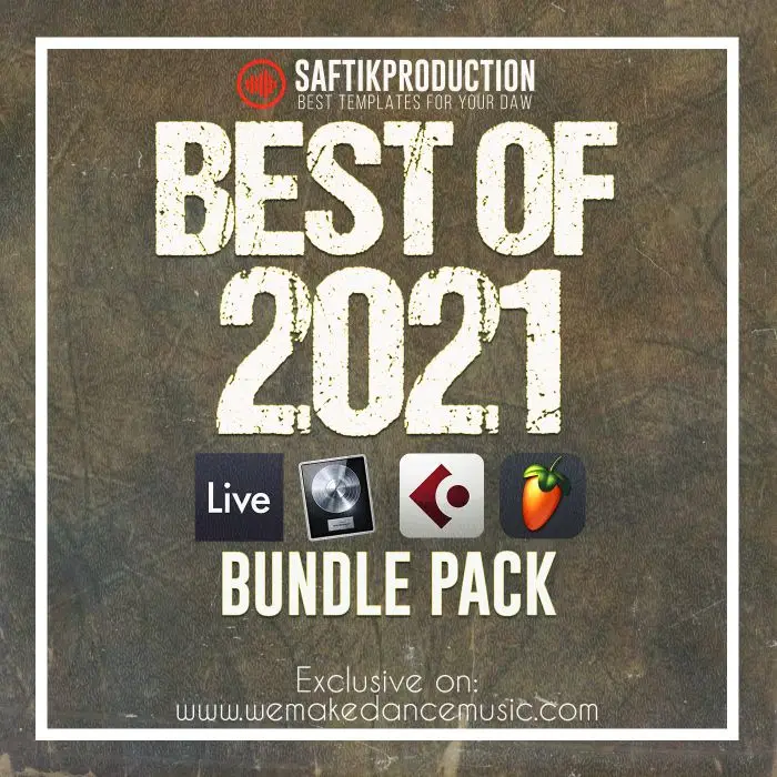 Best of 2021 - Ableton Live, Cubase, Logic Pro X, FL Studio Bundle Ableton Templates, Logic Pro Templates, FL Studio Templates, Cubase Templates, Bundles