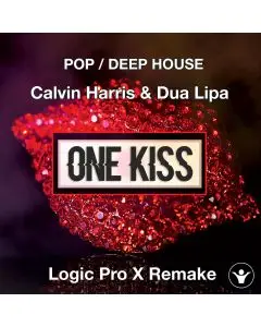 One Kiss (Calvin Harris & Dua Lipa) Logic Pro X Template Cover