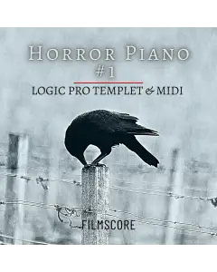 Horror Piano #1 ( Logic Pro X Template, MIDI & WAV STEMS )