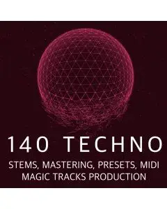 140 Techno (STEMS, Mastering, Presets, MIDI)