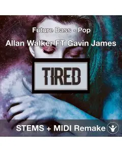Allan Walker Ft Gavin James - Tired - STEMS + MIDI Cover 