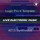 Synth-wave Logic Pro X Template + Free Tutorial | Live Electronic Music 015
