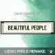 Beautiful People - David Guetta, Sia - Logic Pro Remake